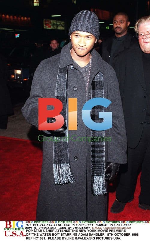 Usher at 'The Water Boy' NY Premiere