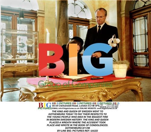 King and Queen of Sweden Mourn Fire Victims