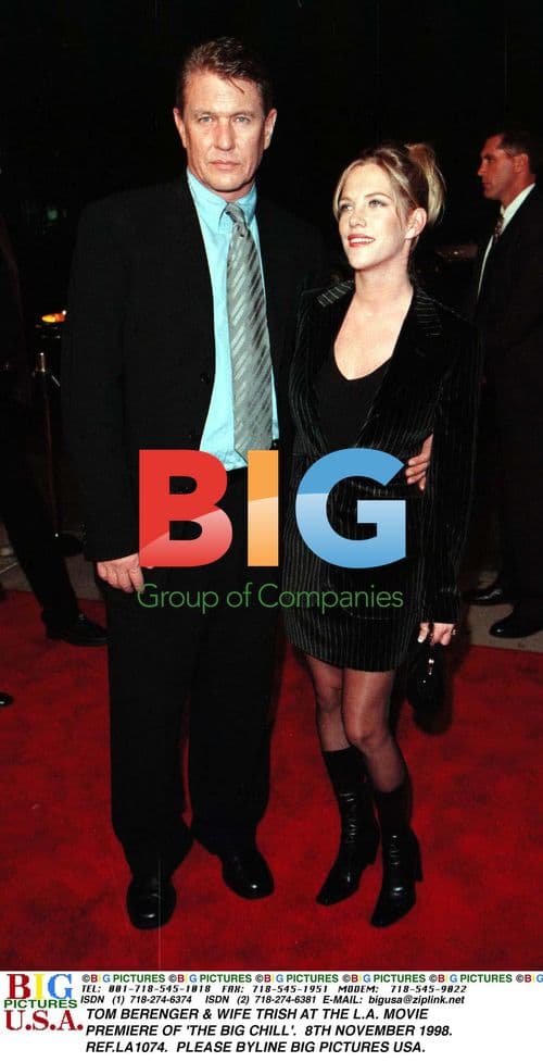 TOM BERENGER & WIFE AT 'THE BIG CHILL' PREMIERE
