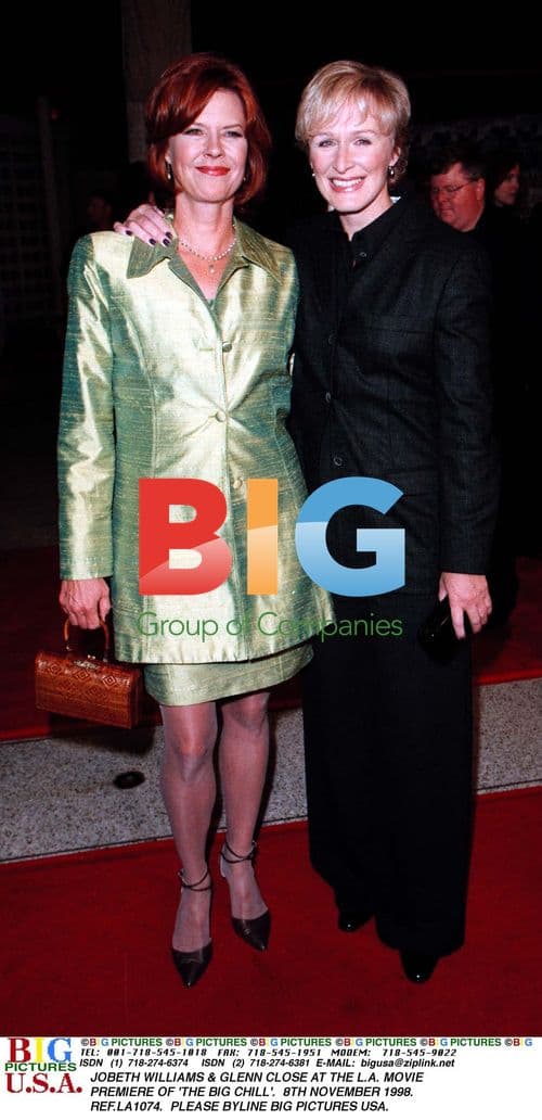 JOBETH WILLIAMS & GLENN CLOSE at 'The Big Chill' Premiere