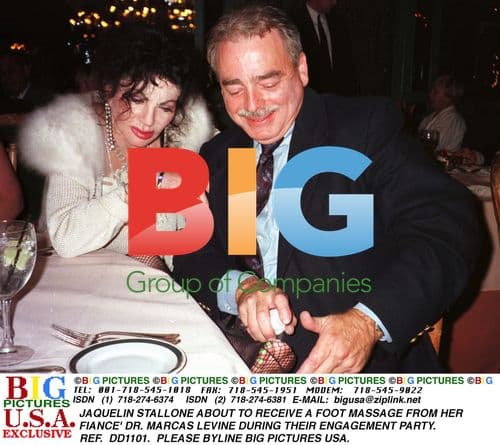 Jaquelin Stallone and Dr. Marcas Levine at Engagement Party