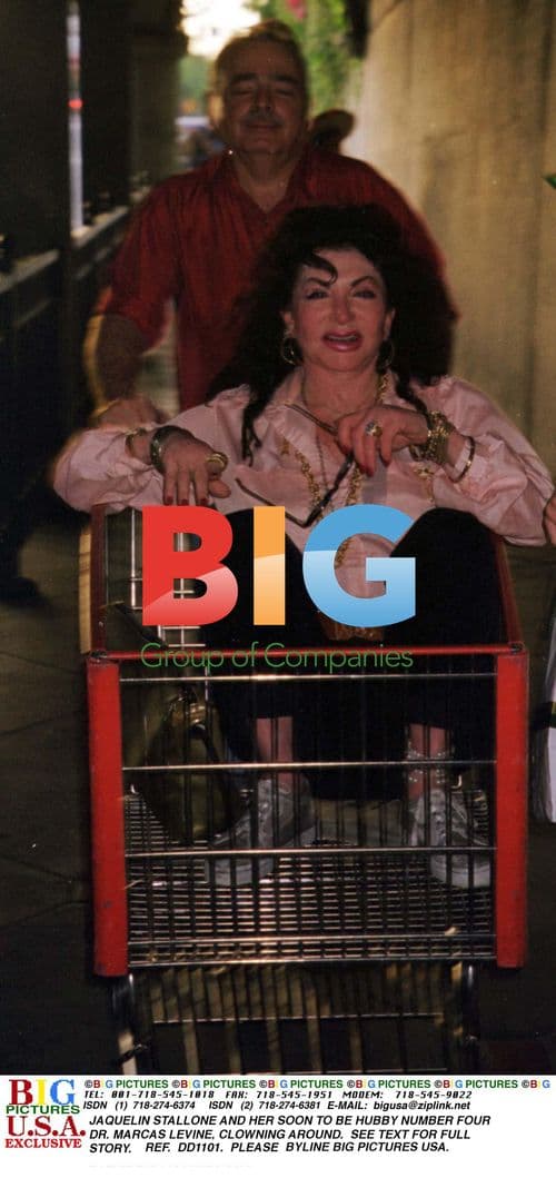 Jaquelin Stallone and Dr. Marcas Levine clowning around