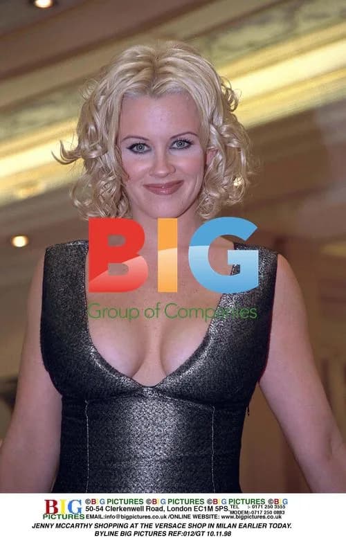 Jenny McCarthy Shopping at Versace in Milan