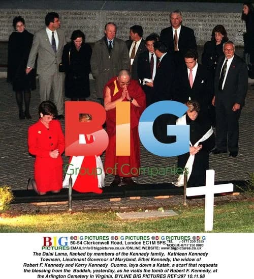 The Dalai Lama Visits Robert F. Kennedy's Tomb