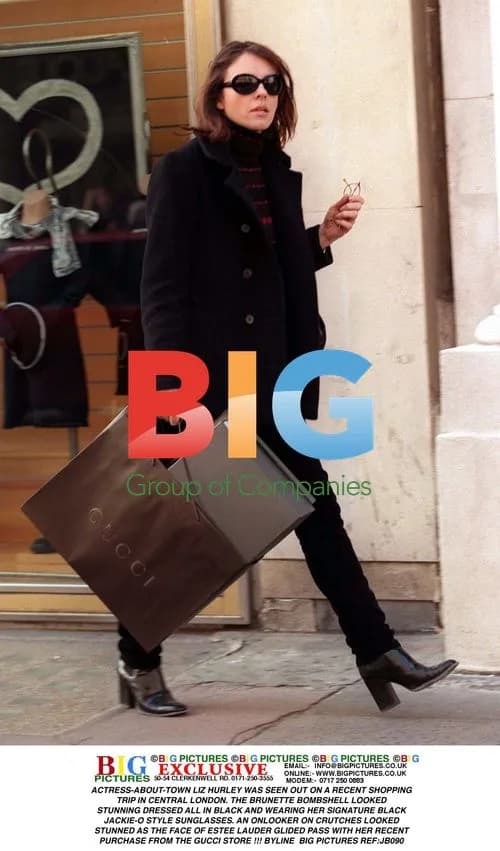 Liz Hurley Spotted on Shopping Trip in London