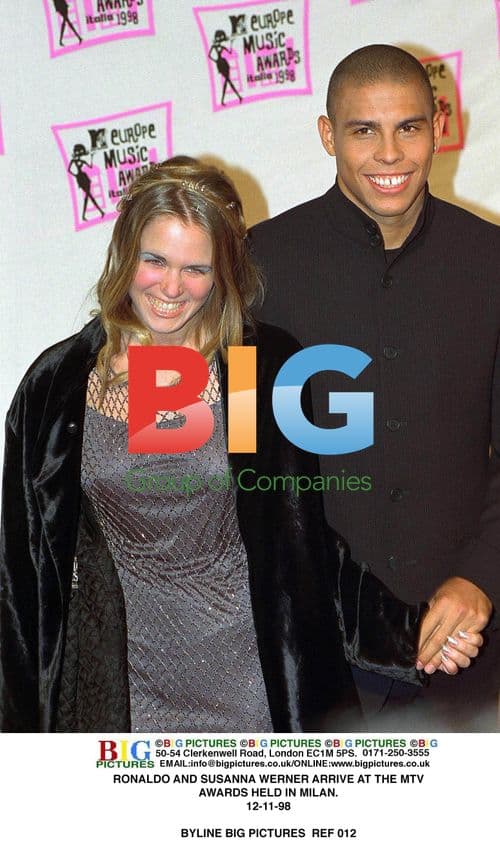 Ronaldo and Susanna Werner at MTV Awards in Milan