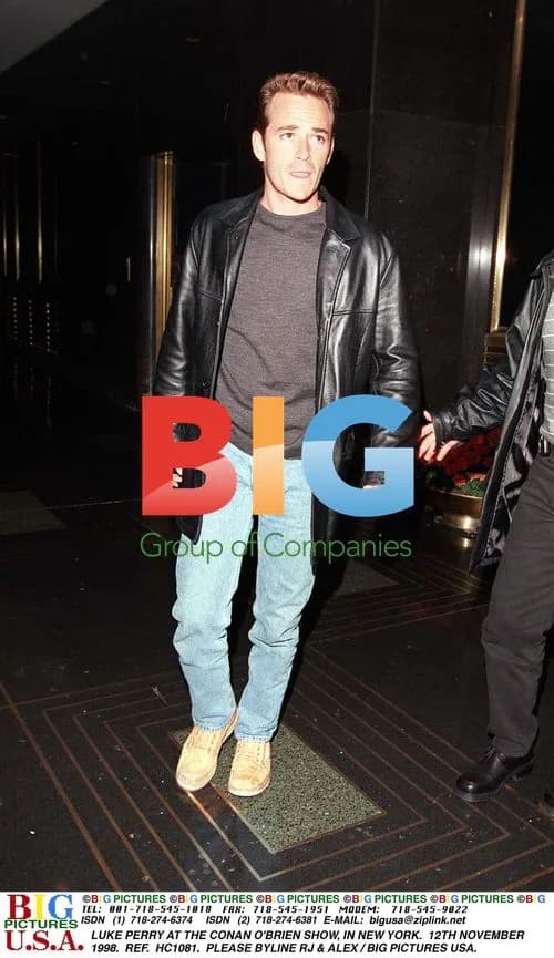 Luke Perry at Conan O'Brien Show