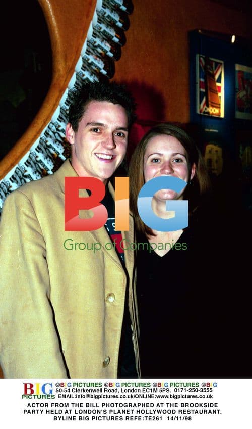 ACTOR FROM THE BILL AT BROOKSIDE PARTY