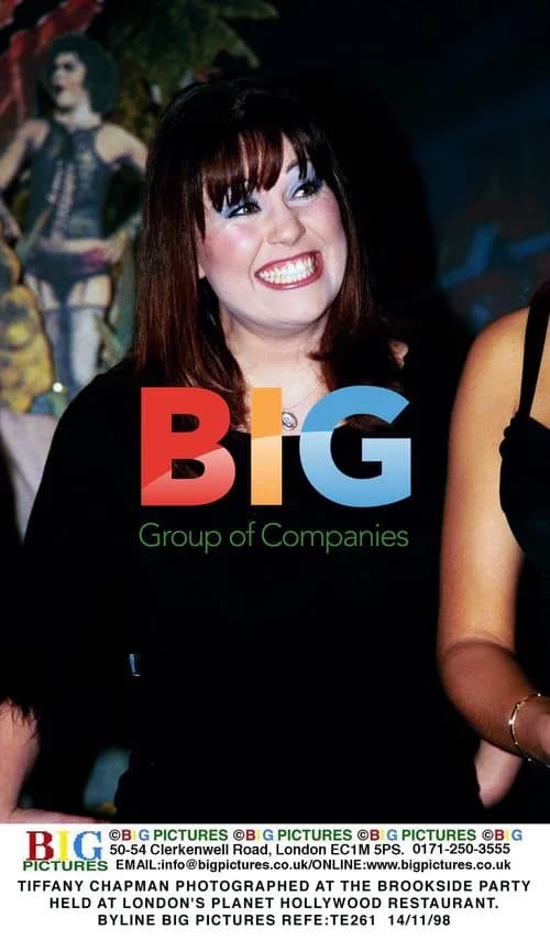 Tiffany Chapman at Brookside Party in London
