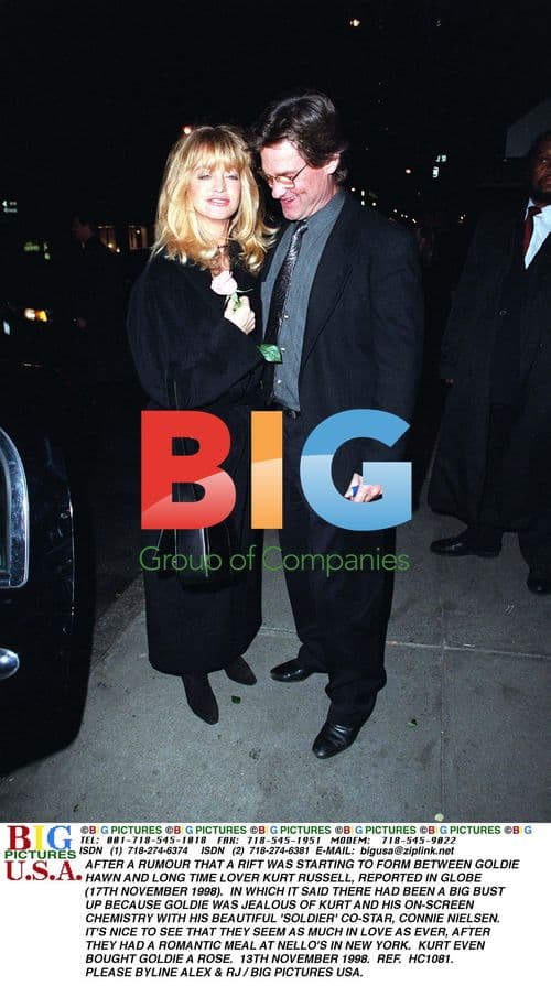 Goldie Hawn and Kurt Russell's Romantic Meal