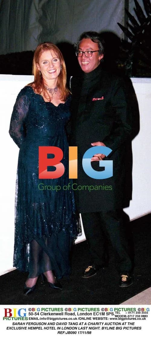 Sarah Ferguson and David Tang at Charity Auction