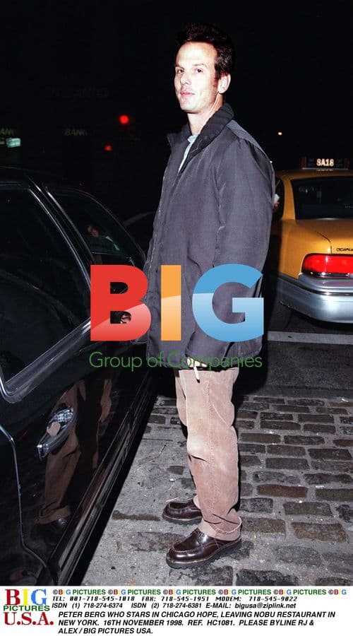 Peter Berg Leaving Nobu in NYC