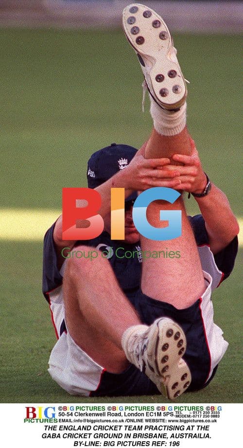 England Cricket Team Practicing in Brisbane