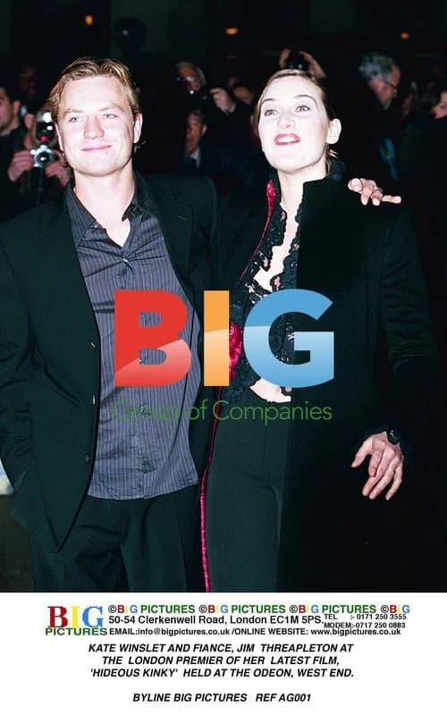 Kate Winslet and fiance at "Hideous Kinky" premiere