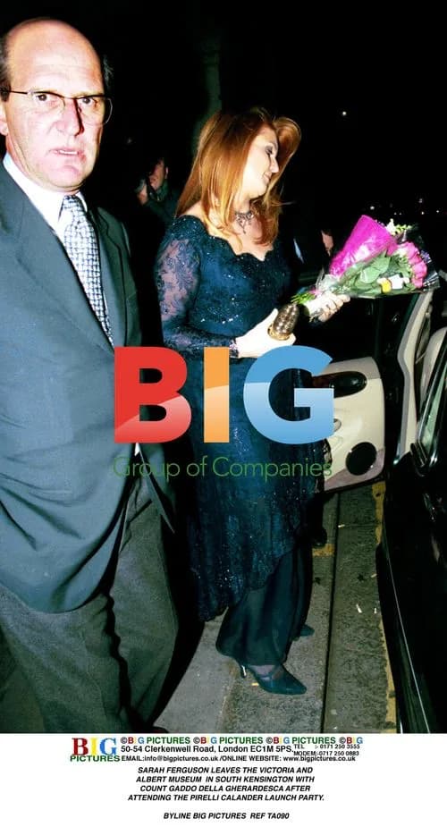 Sarah Ferguson Leaves V&A Museum in London