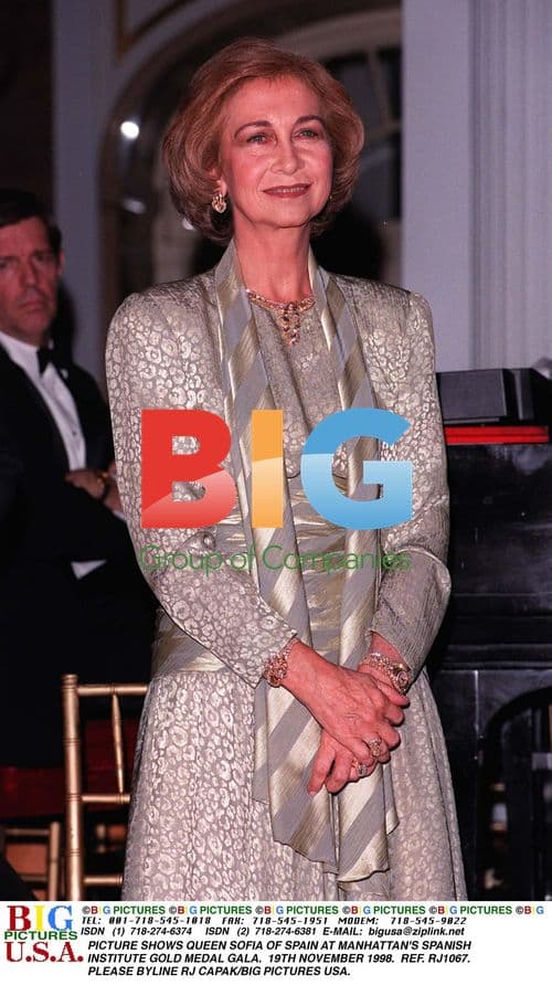 Queen Sofia of Spain at Spanish Institute Gala