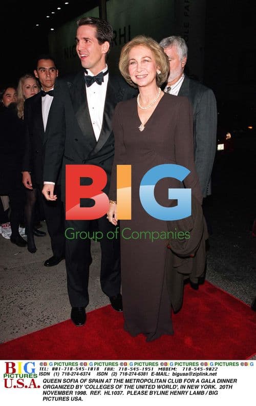 Queen Sofia of Spain at Gala Dinner in NYC