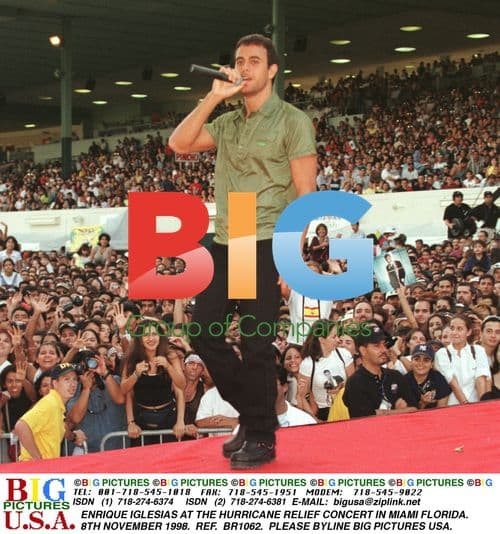 Enrique Iglesias at Hurricane Relief Concert