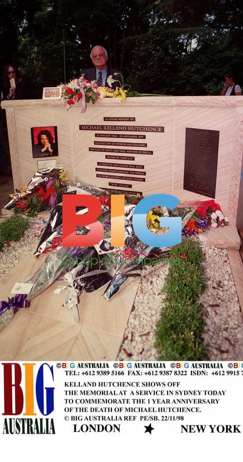 Kelland Hutchence at Michael Hutchence Memorial