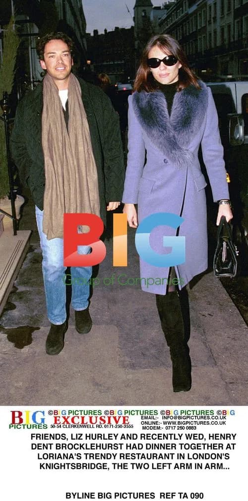 Liz Hurley and Henry Dent-Brocklehurst Dine in London
