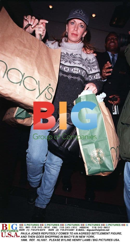 Paula Jones Shopping at Macy's