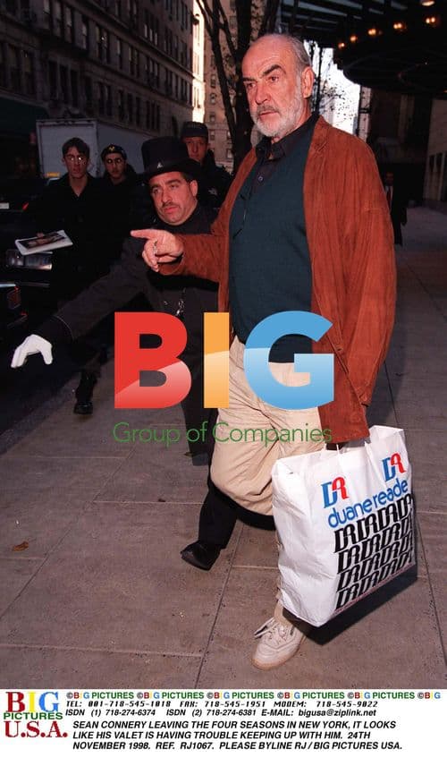 Sean Connery Leaving Four Seasons NYC