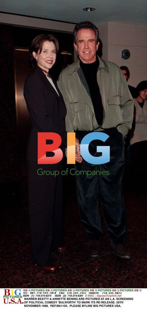 WARREN BEATTY & ANNETTE BENNING at 'BULWORTH' screening