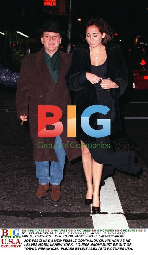 Joe Pesci with Female Companion in New York