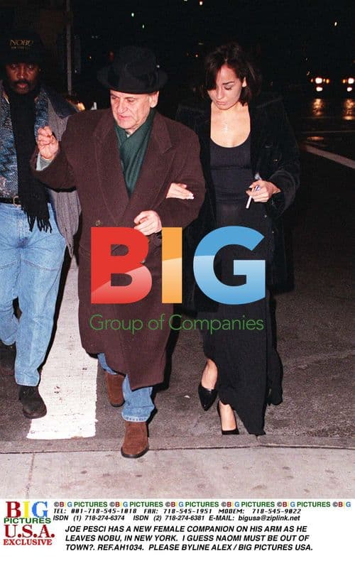 JOE PESCI with new female companion