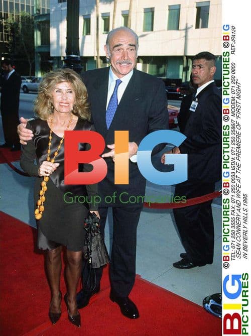 Sean Connery and Wife at "First Night" Premiere