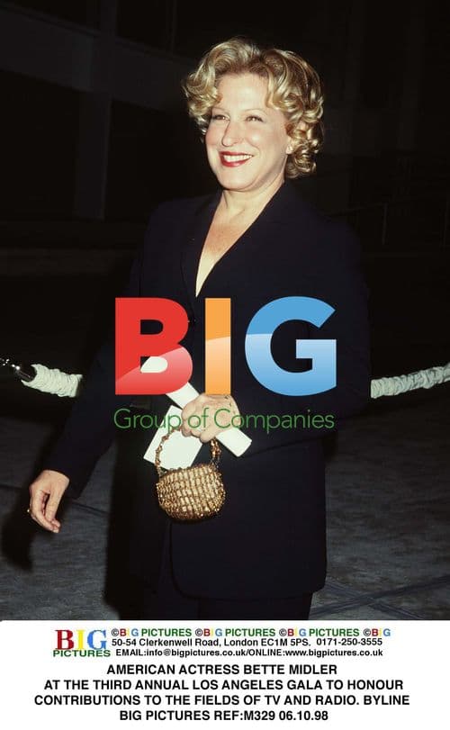 Bette Midler at LA Gala Honoring TV and Radio