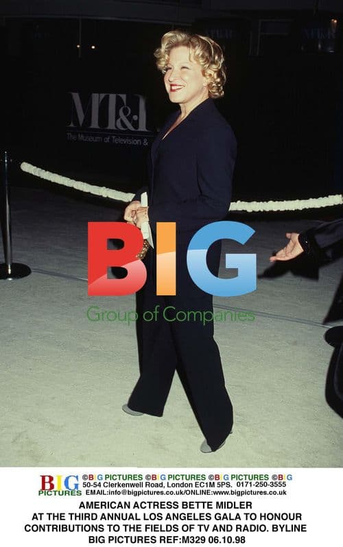 Bette Midler at LA TV and Radio Gala