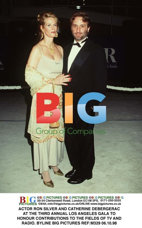 RON SILVER AND CATHERINE DEBERGERAC AT GALA