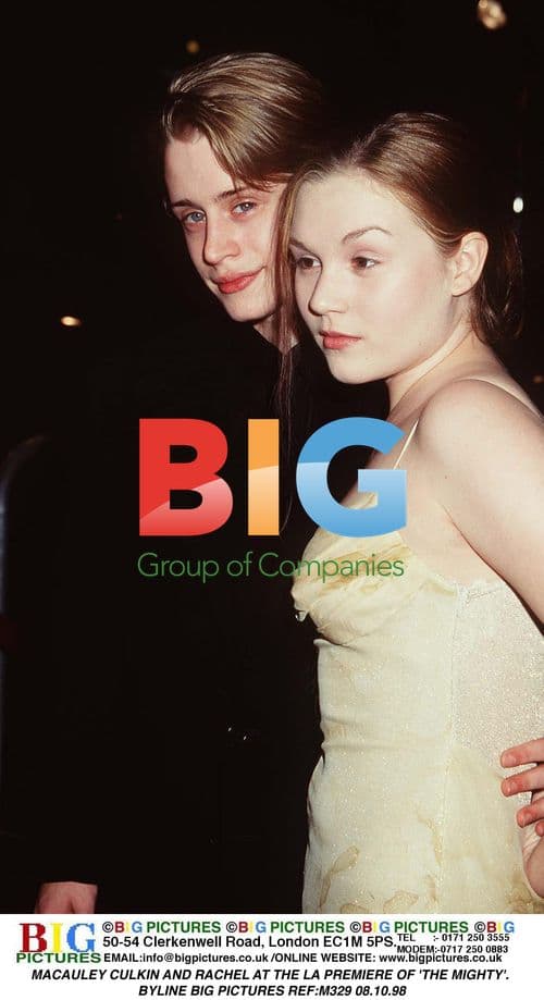 Macauley Culkin and Rachel at 'The Mighty' LA Premiere