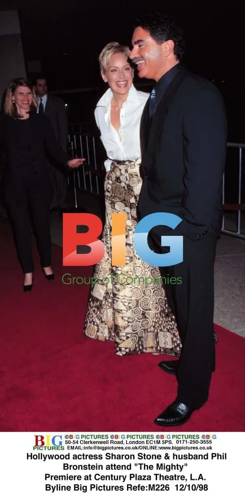 Sharon Stone & husband Phil Bronstein at "The Mighty" Premiere