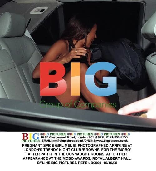 Pregnant Mel B Arrives at MOBO After Party
