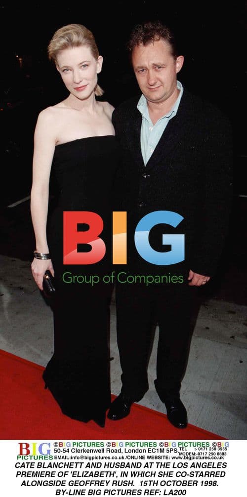 CATE BLANCHETT AND HUSBAND AT 'ELIZABETH' PREMIERE