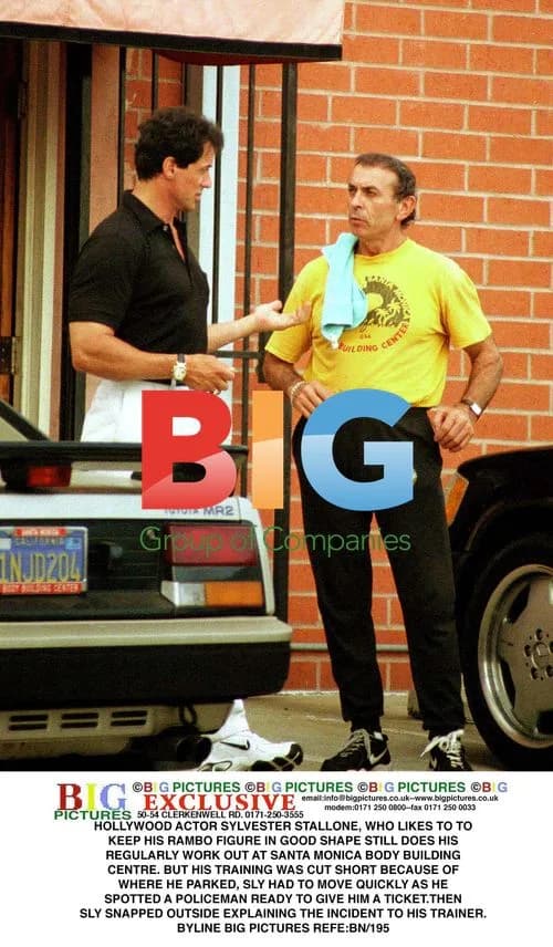 Sylvester Stallone Spotted at Gym