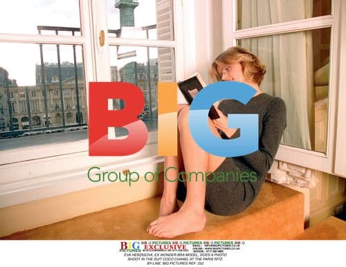 Eva Herzigova in Chanel at Paris Ritz