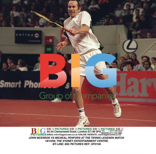 JOHN MCENROE vs MICHAEL PENFORS at Sydney Tennis Legends Match