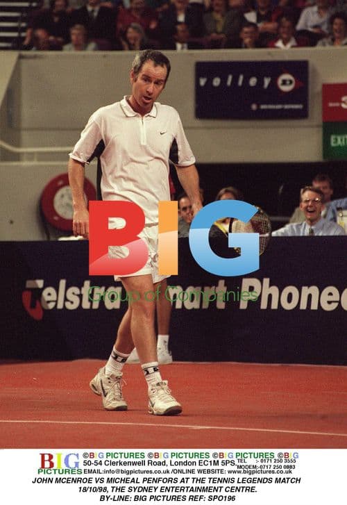 JOHN MCENROE vs MICHEAL PENFORS Tennis Match