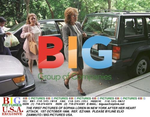 Sophia Loren in NY After Heart Attack