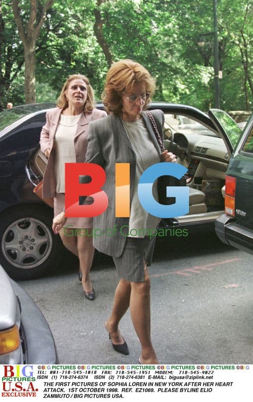 Sophia Loren in New York after heart attack