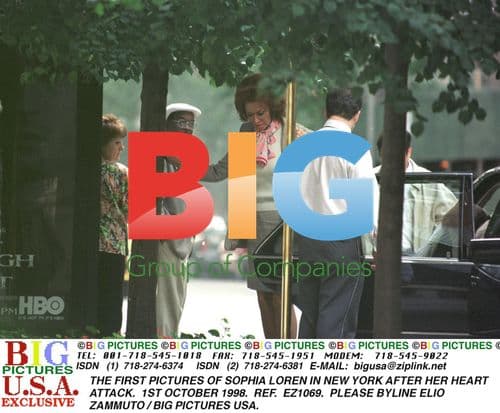 Sophia Loren in NYC After Heart Attack