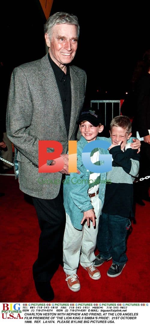 Charlton Heston at 'The Lion King II' premiere