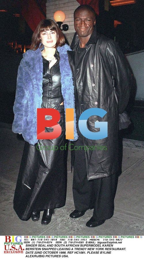 Seal and Karen Berstein leaving NYC restaurant