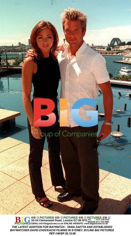 Baywatch Stars Tania Zaetta and David Chockachi Filming in Sydney