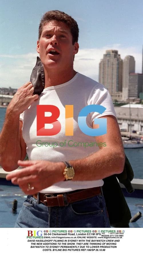 David Hasselhoff Filming 'Baywatch' in Sydney