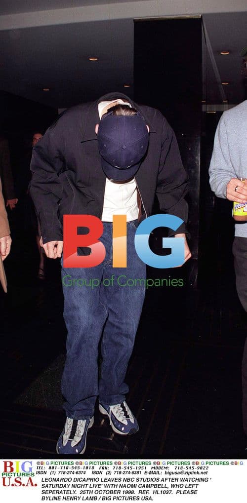 LEONARDO DICAPRIO LEAVES NBC STUDIOS AFTER SNL