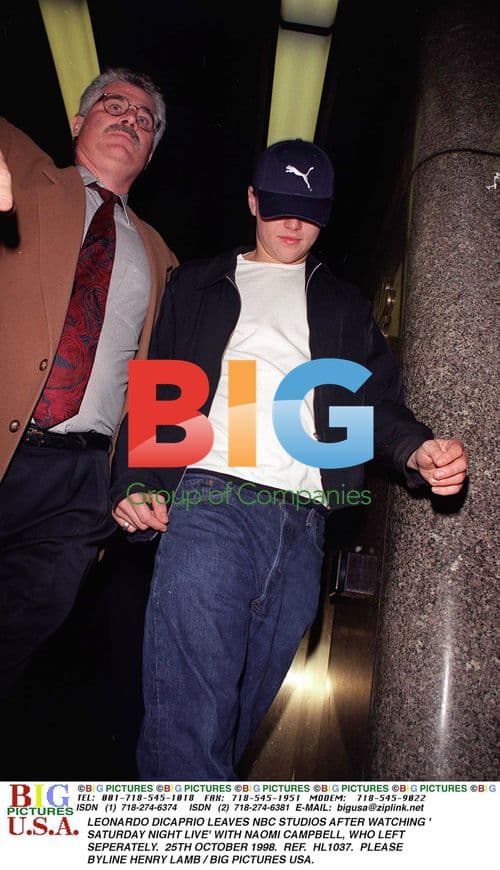 Leonardo DiCaprio leaves SNL taping with Naomi Campbell